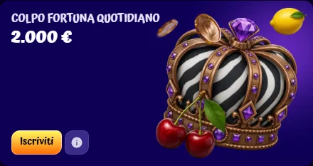 Colpo fortuna quotidiano 2 000 eur